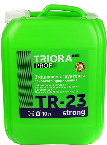 Грунтовка глубокопроникающая Triora TR-23 strong 10 л