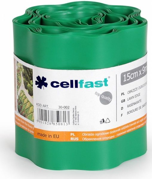 Бордюр для газона Cellfast  зеленый 15х9