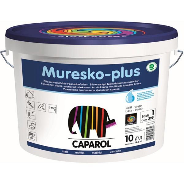 Фарба Caparol Muresko-plus B1 білий 10л