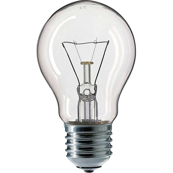 Лампа накаливания  Philips A55 60 Вт E27 230 В прозрачная 926000006627
