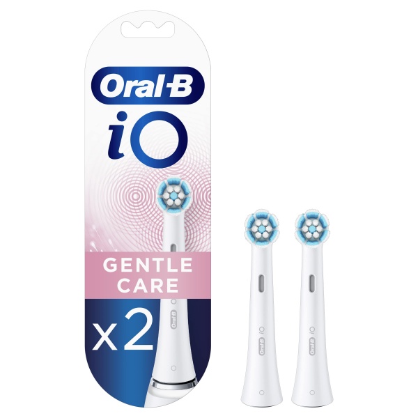 Насадки для электрической зубной щетки Oral-B iO Gentle Care белые, 2 шт.