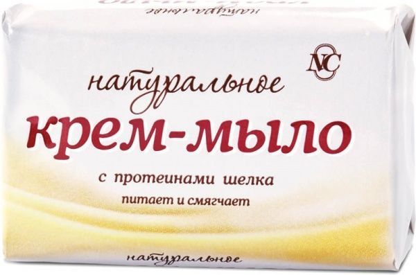 Крем-мыло Невская Косметика Натуральное с протеинами шелка 90 г 1 шт./уп.