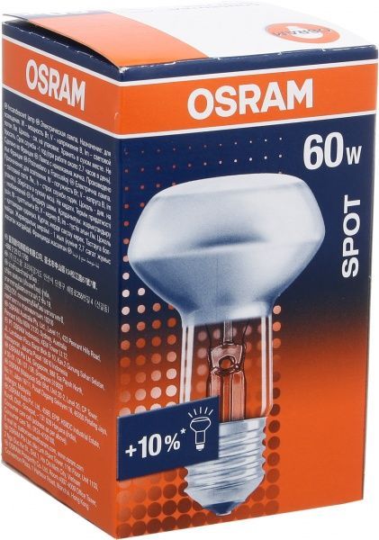 Лампа розжарювання Osram 60 Вт E27 220 В прозора (4050300323275) 