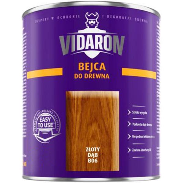 Бейц Vidaron для деревини рустований дуб В07 мат 0,2 л