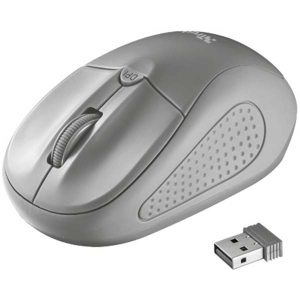 Миша бездротова Trust Primo Wireless Mouse grey