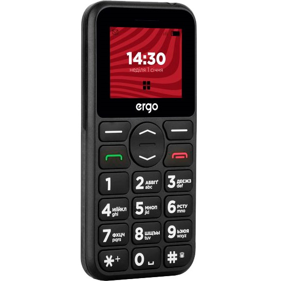 Мобильный телефон Ergo F181 Dual Sim black