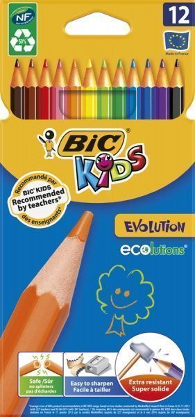 Олівці кольорові Evolution BIC