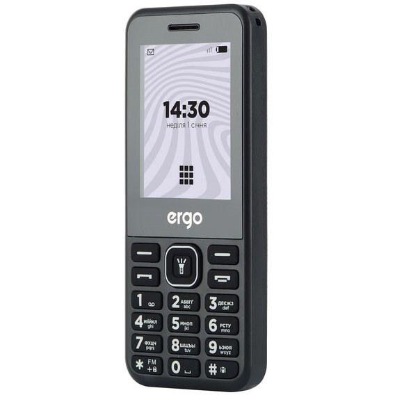 Мобильный телефон Ergo DUAL SIM black B242 Black