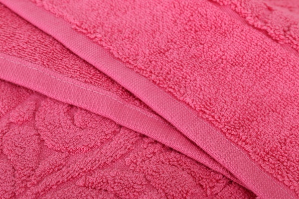 Набор полотенец махровых Цветочная вуаль 2 шт розовый BILTEX 