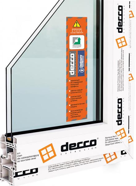 Вікно відкидне DECCO 60 1000x500 мм верхнє