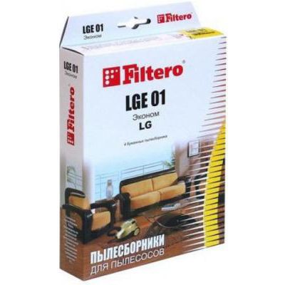 Мішок паперовий для пилосмока Filtero LGE 01 економ 4 шт