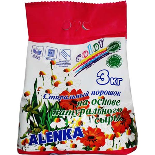 Стиральный порошок для машинной и ручной стирки Alenka Color 3 кг