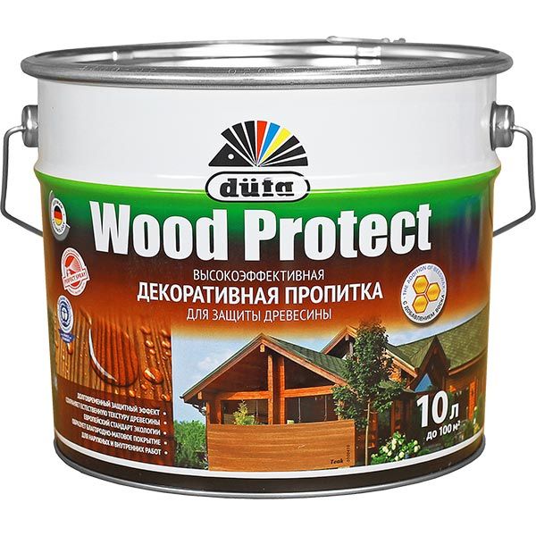 Декоративное средство Dufa EXPERT Wood Protect махагон шелковистый глянец 2,5 л