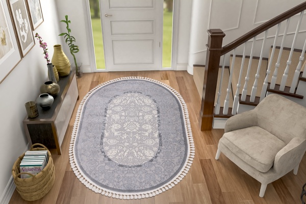 Килим Art Carpet BONO 300 P56 gray О 60x110 см 