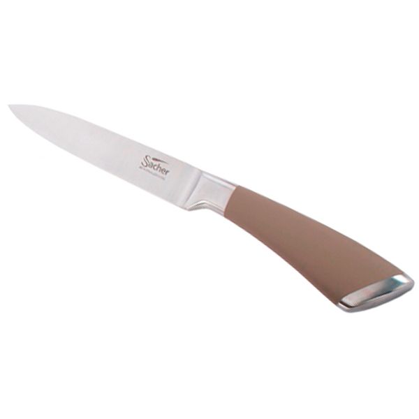 Нож универсальный Sacher коричневый 11 см
