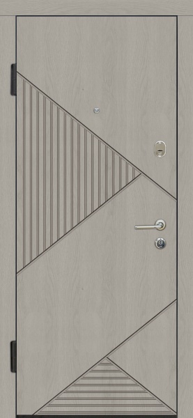 Дверь входная TM Riccardi Стандарт 4-G дуб grey / дуб ivory 2050x960 мм левая