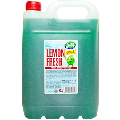 Засіб для миття посуду Lemon Fresh Зелений 5 л