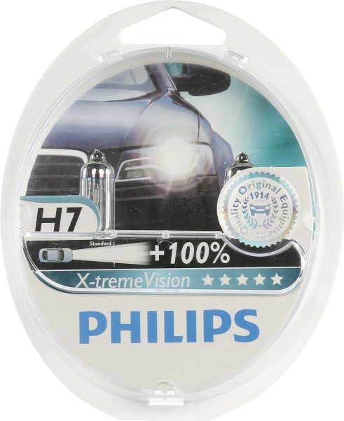 Лампа галогенная Philips (12972XVS2) H7 PX26d 12 В 55 Вт 2 шт 3350