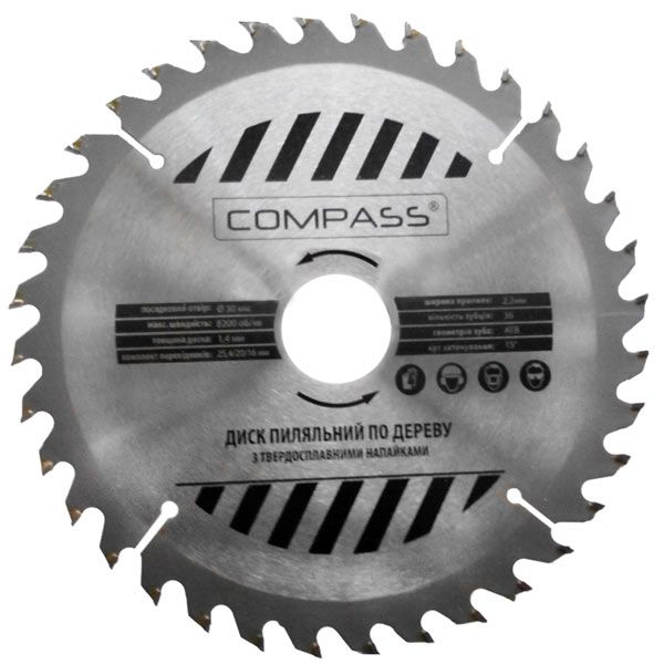 Пиляльний диск COMPASS  160x30x1.4 Z24