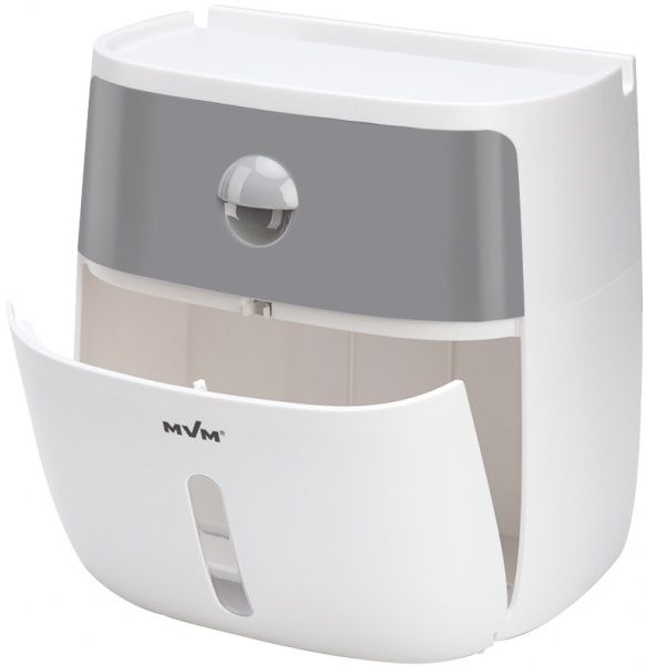 Держатель для туалетной бумаги MVM BP-16 белый/серый