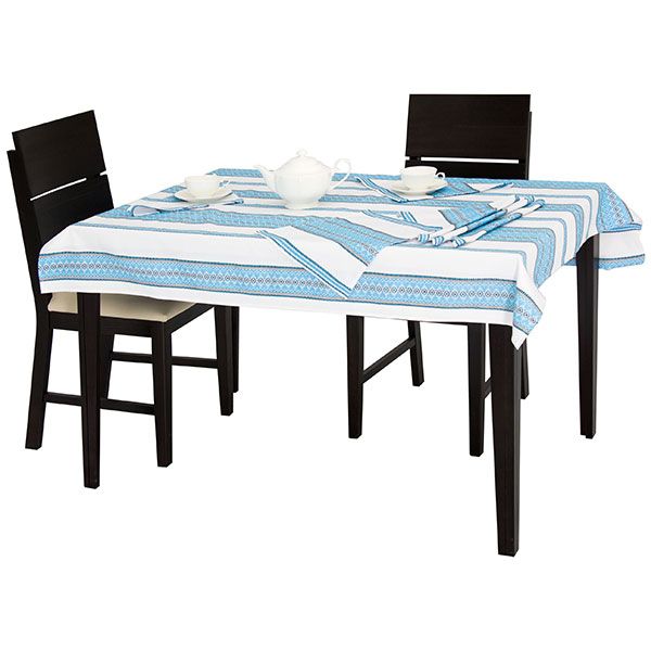 Комплект столовый 17,3 140x230 см голубой Эдельвика 