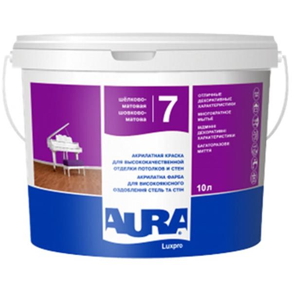 Фарба акрилатна водоемульсійна Aura® Luxpro 7 TR шовковистий мат база під тонування 2,25л