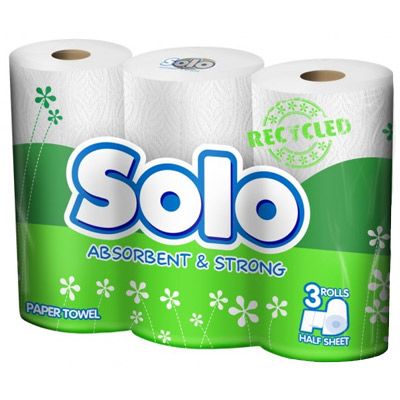 Рушники паперові Solo 3 шт
