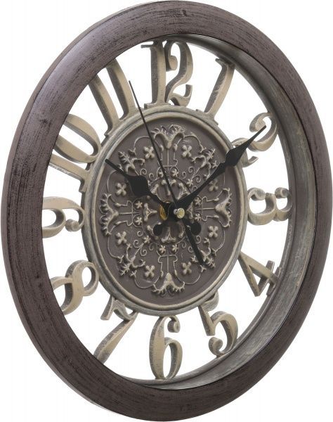 Часы настенные Скелетон коричневый 28x4 см