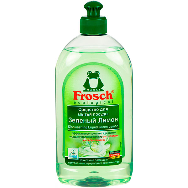 Бальзам для ручного мытья посуды Frosch Зеленый лимон 0,5л