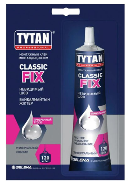 Клей монтажный Tytan Classic Fix 100 мл прозрачный 
