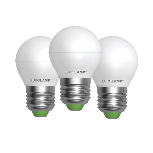 Лампа светодиодная Eurolamp 3 шт./уп. 5 Вт G45 матовая E27 220 В 3000 К MLP-LED-05273(3)