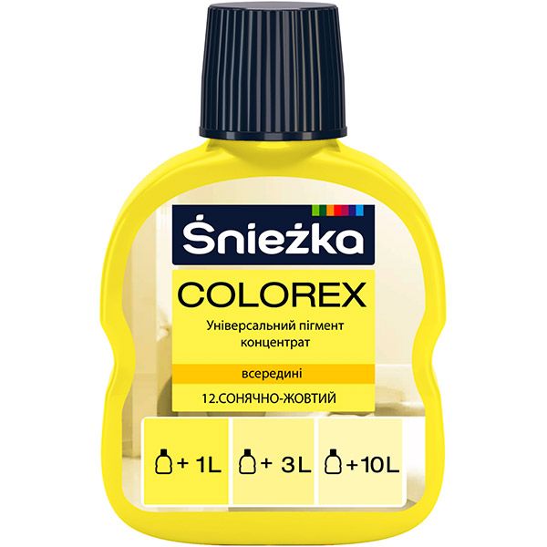 Пігмент Sniezka Colorex жовтий сонячний 100 мл