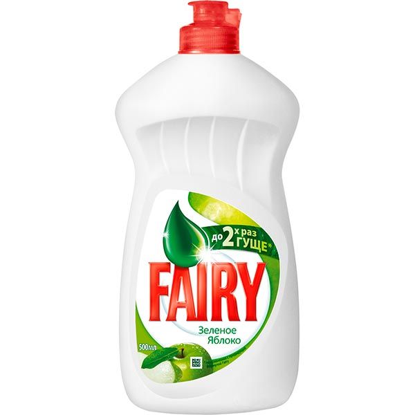 Средство для ручного мытья посуды Fairy Зеленое яблоко 0,5л