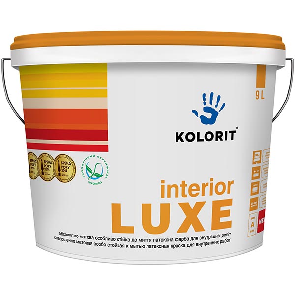 Краска Kolorit Interior Luxe A 4.5 л
