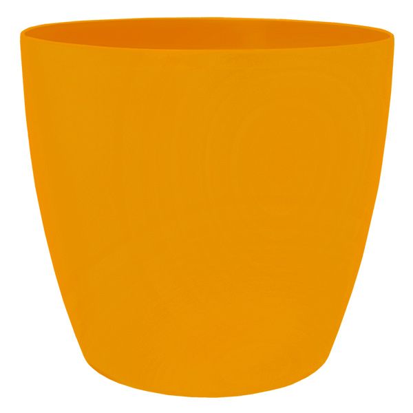 Кашпо пластиковое Алеана Матильда круглый 7,6л оранжевый (113085) 