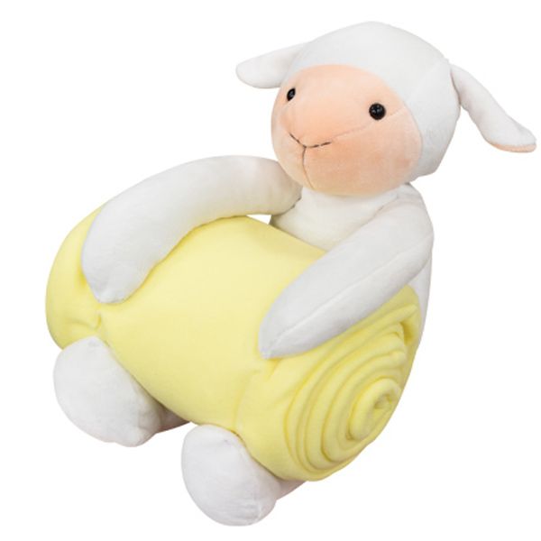 Плед з іграшкою Sheep Yellow 130x170 см