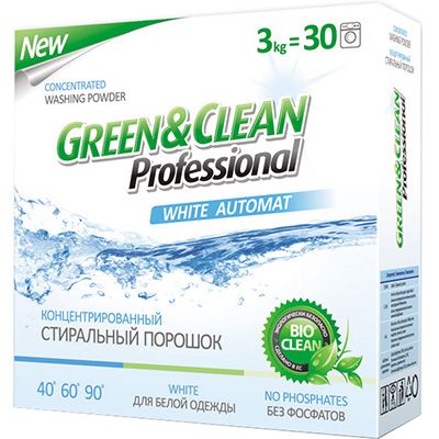 Стиральный порошок Green&Clean Professional White 3 кг