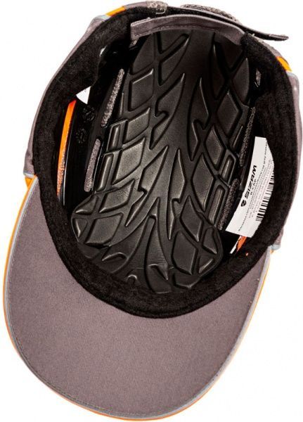 Кепка Sizam (ABS+EVA) серо-оранжевая, с вентиляцией В-CAP