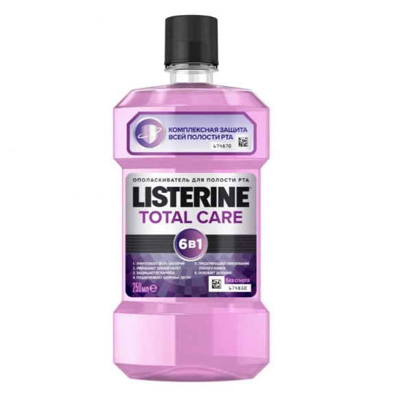 Ополаскиватель для полости рта Listerine 6 в 1 Total Care 250 мл