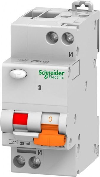 Диференційний автомат Schneider Electric АД 63 16 А 30 мА C 11473