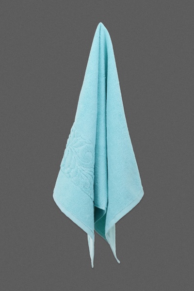 Набор полотенец махровых Цветочная вуаль 2 шт бирюзовый BILTEX 