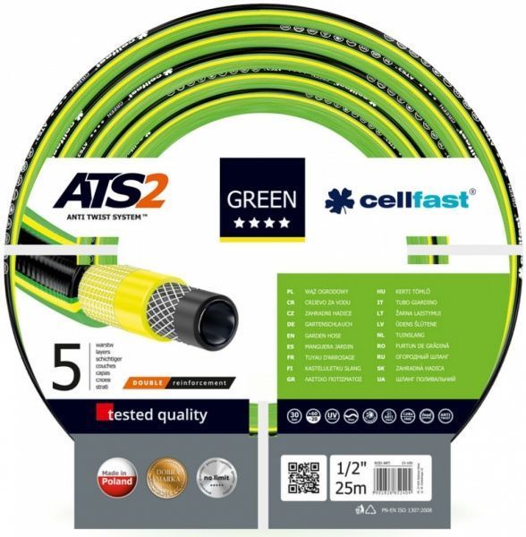Шланг для поливу Cellfast GREEN ATS 1/2'' 25 м
