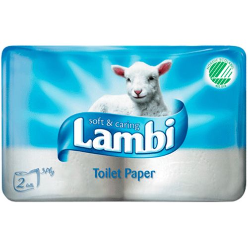Папір туалетний Metsa Tissue Lambi Soft and Caring 2 шт
