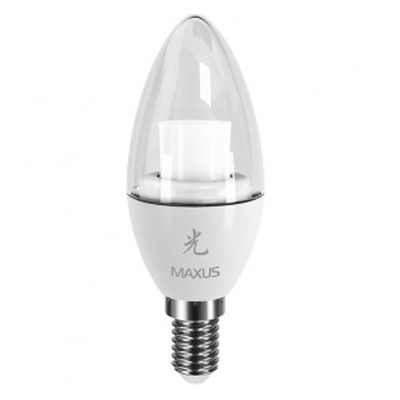Лампа LED Maxus C37 CL-C 1-LED-329 AL 4 Вт E14 тепле світло