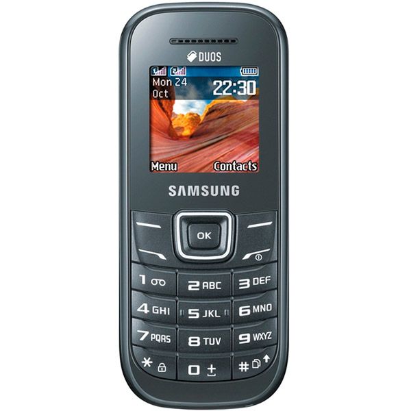Телефон мобильный Samsung E1202 dark gray
