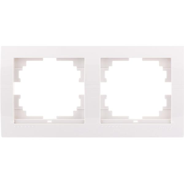 Рамка двомісна Lezard DERIY горизонтальна білий 702-0200-147