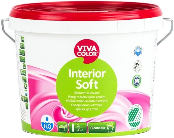 Краска Vivacolor Interior Soft, база С база под тонировку 2,7л 3,5кг