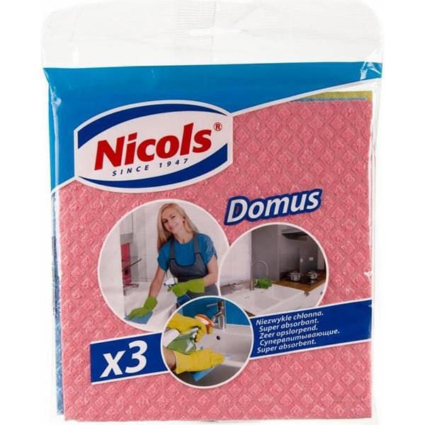 Серветка для прибирання Nicols Домус 3 шт