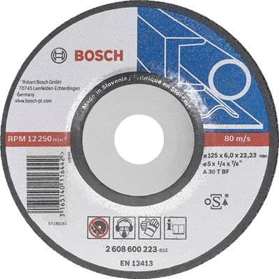 Круг зачистной Bosch D115x6x22.2 мм металл