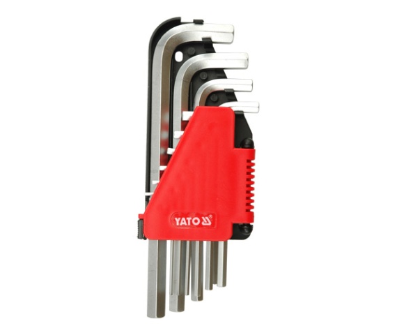 Набор ключей шестигранных YATO Cr-V М 2-12 мм 10 шт. YT-0508